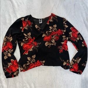 Floral long sleeve blouse